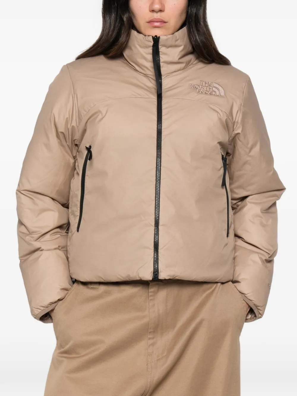 The North Face Pertex Nuptse omkeerbaar jack Beige
