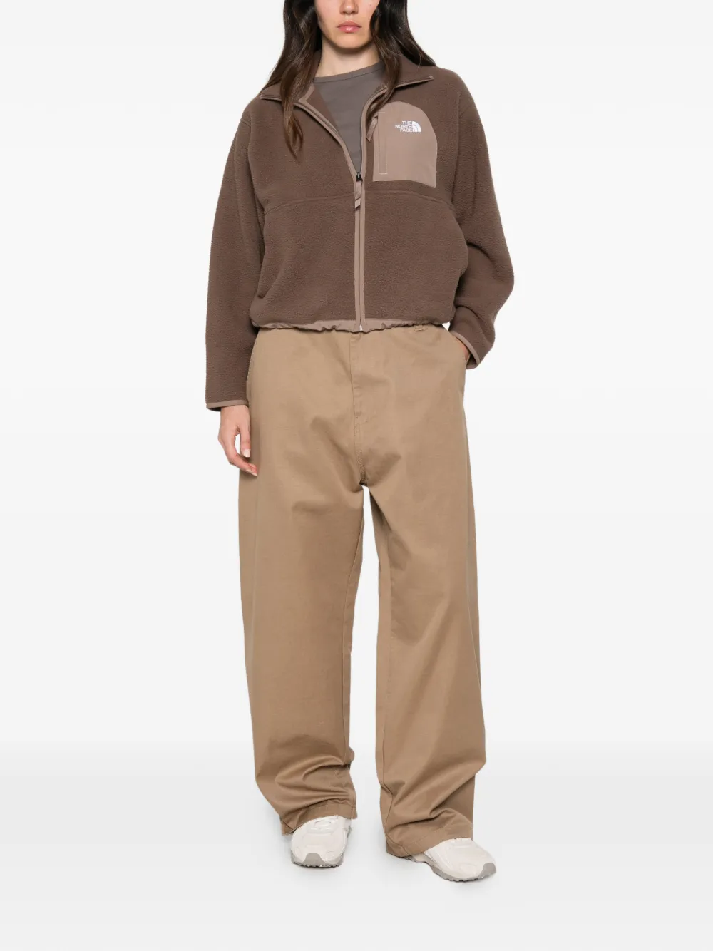The North Face Yumiori Off Peak sweater met rits Bruin