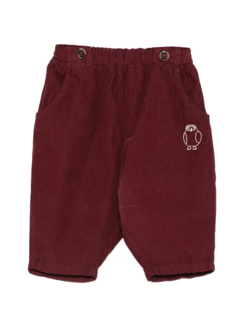 Bobo Choses embroidered corduroy trousers