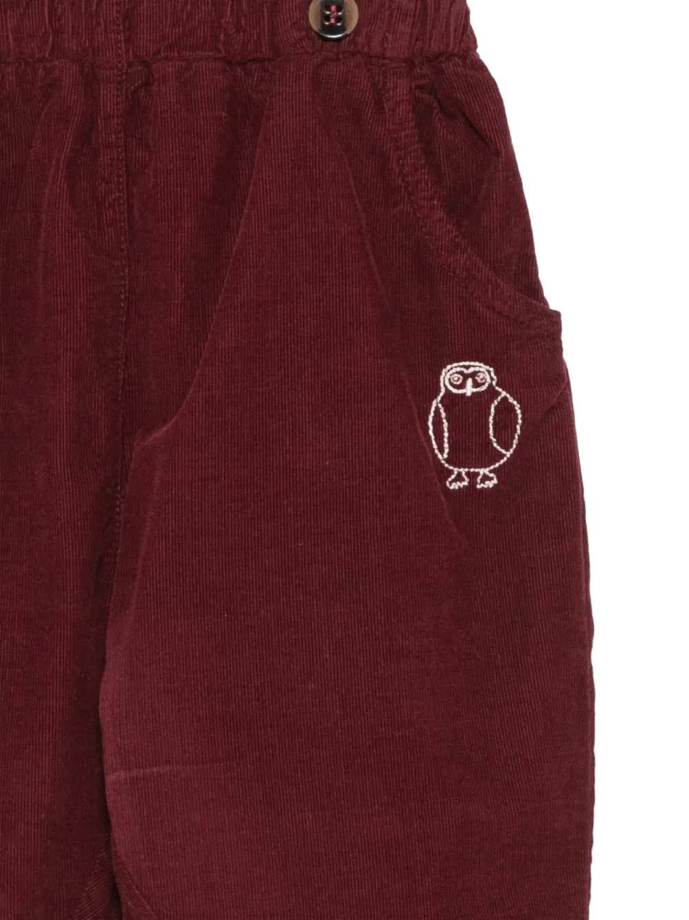 Bobo Choses Ribfluwelen broek Rood