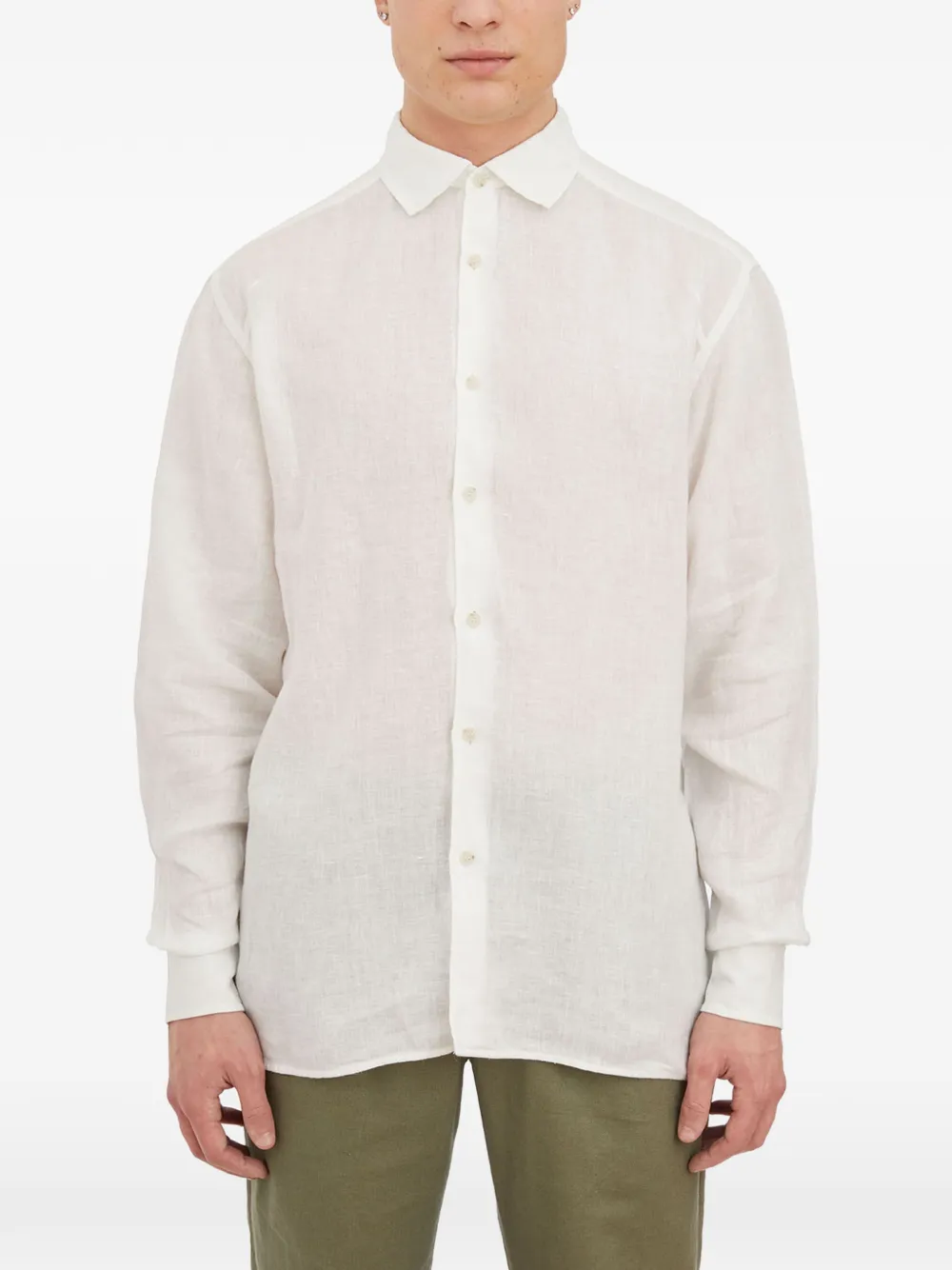 Paolo Pecora linen shirt - Blanc Paolo Pecora linen shirt - Blanc