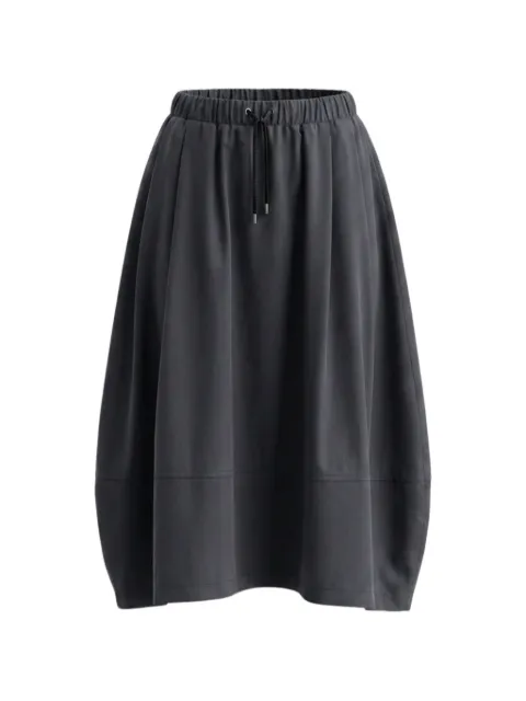 Gran Sasso drawstring pleated midi skirt