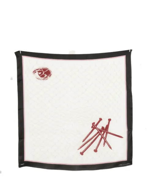 Undercover graphic-print scarf