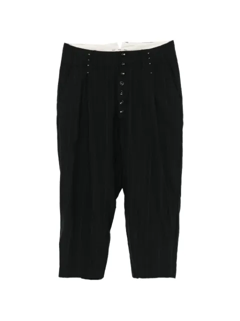 Klasica pinstriped button-front trousers