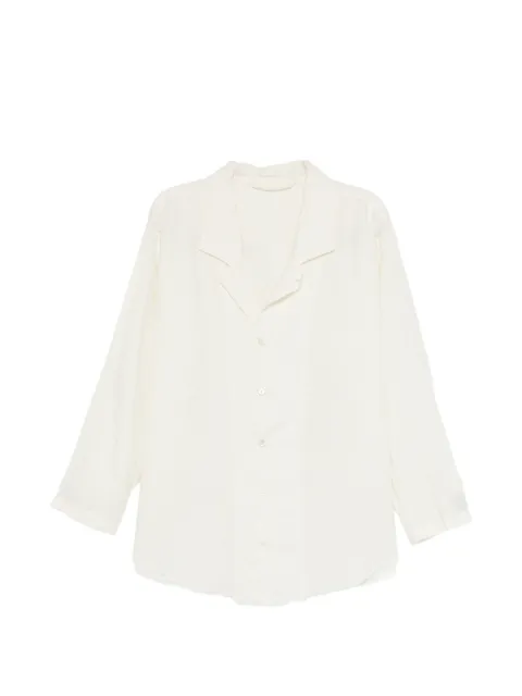 Atelier Suppan frayed-hem long-sleeve shirt