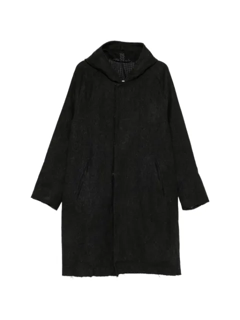 Atelier Suppan hooded raw-cut coat