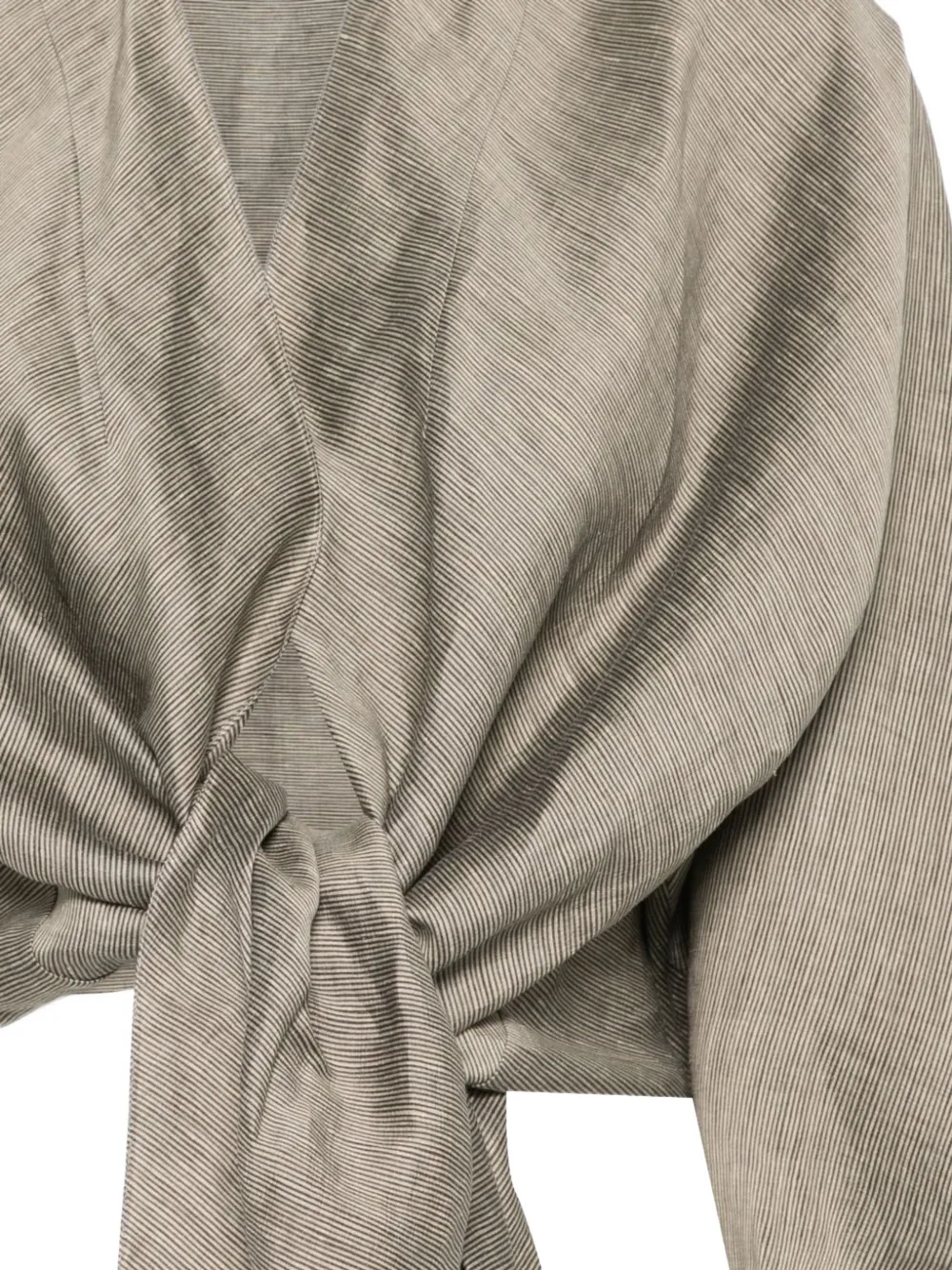 Cortana Aria Tie-fastening Jacket in Neutrals, view 3