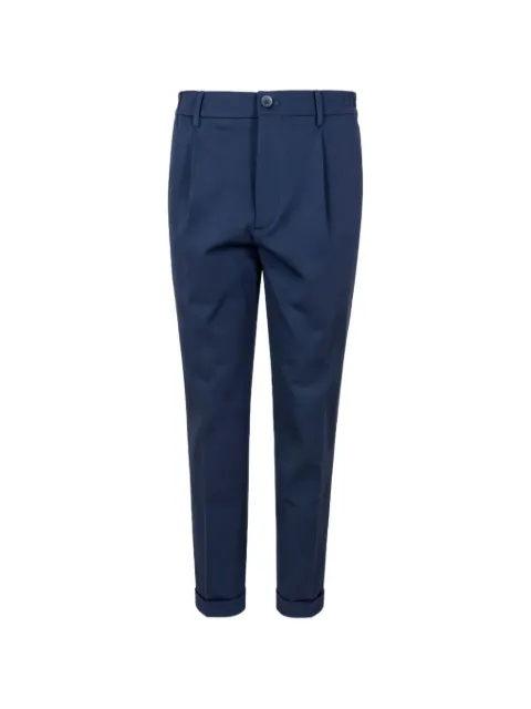 Gta pleated turned-up-hem trousers