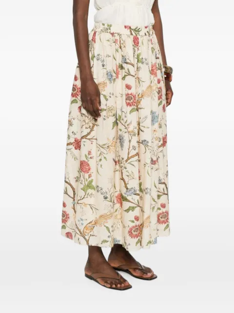 INTO THE EAST floral-print maxi skirt