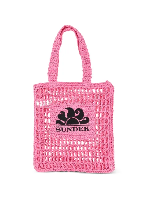 Sundek logo-embroidered shoulder bag