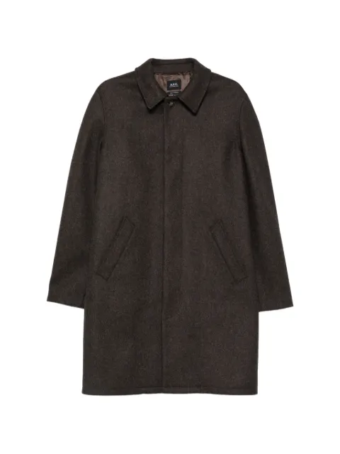 A.P.C. raglan-sleeve button-up coat