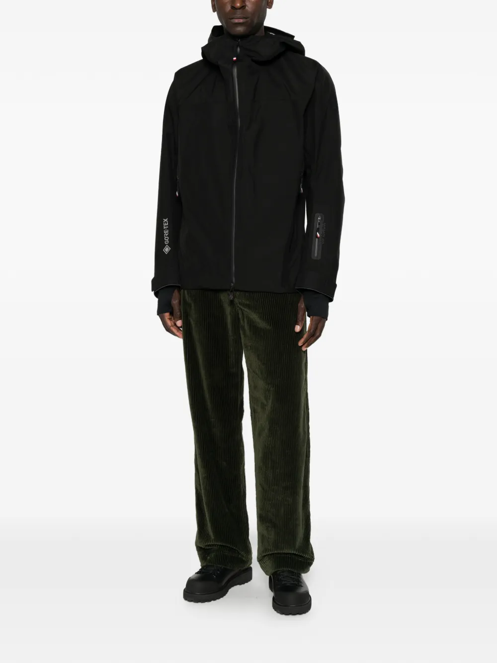 Moncler Grenoble Gore-Tex hooded jacket Zwart