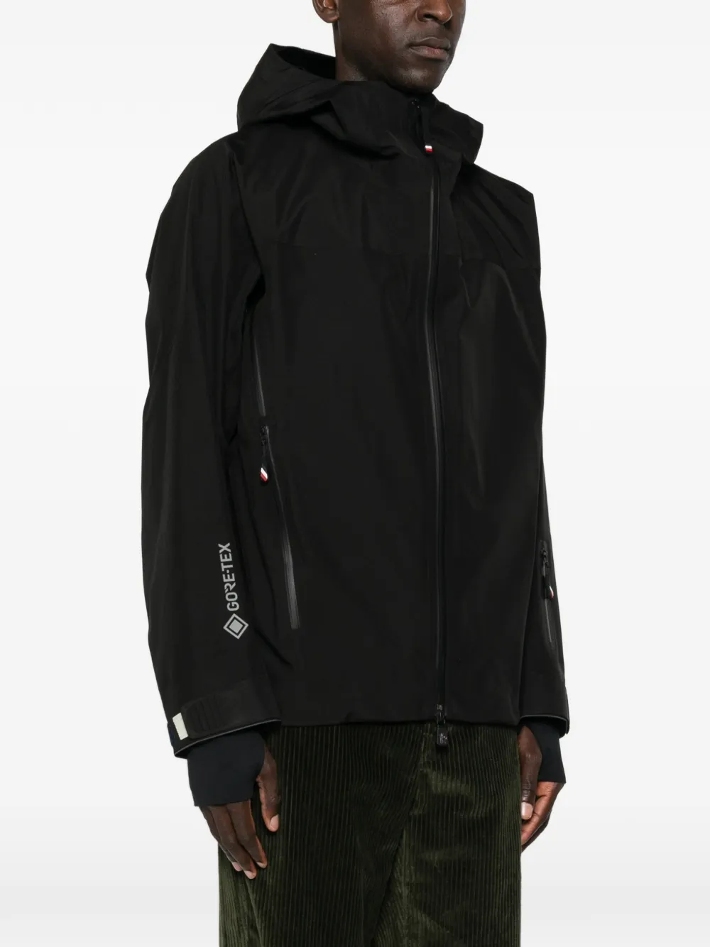 Moncler Grenoble Gore-Tex hooded jacket Zwart