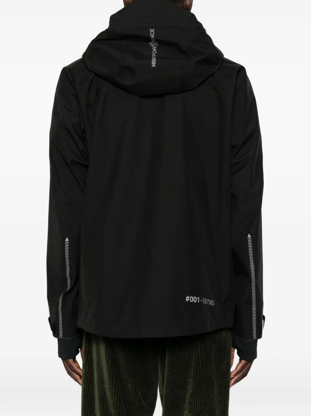 Moncler Grenoble Gore-Tex hooded jacket Zwart