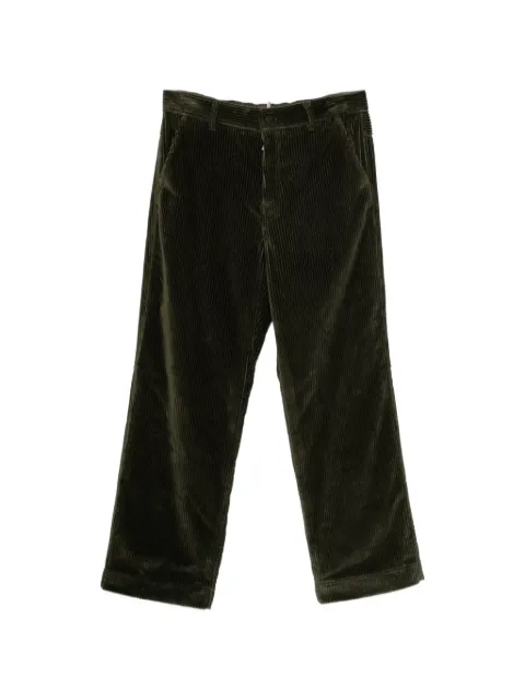 Moncler Grenoble corduroy logo-patch trousers