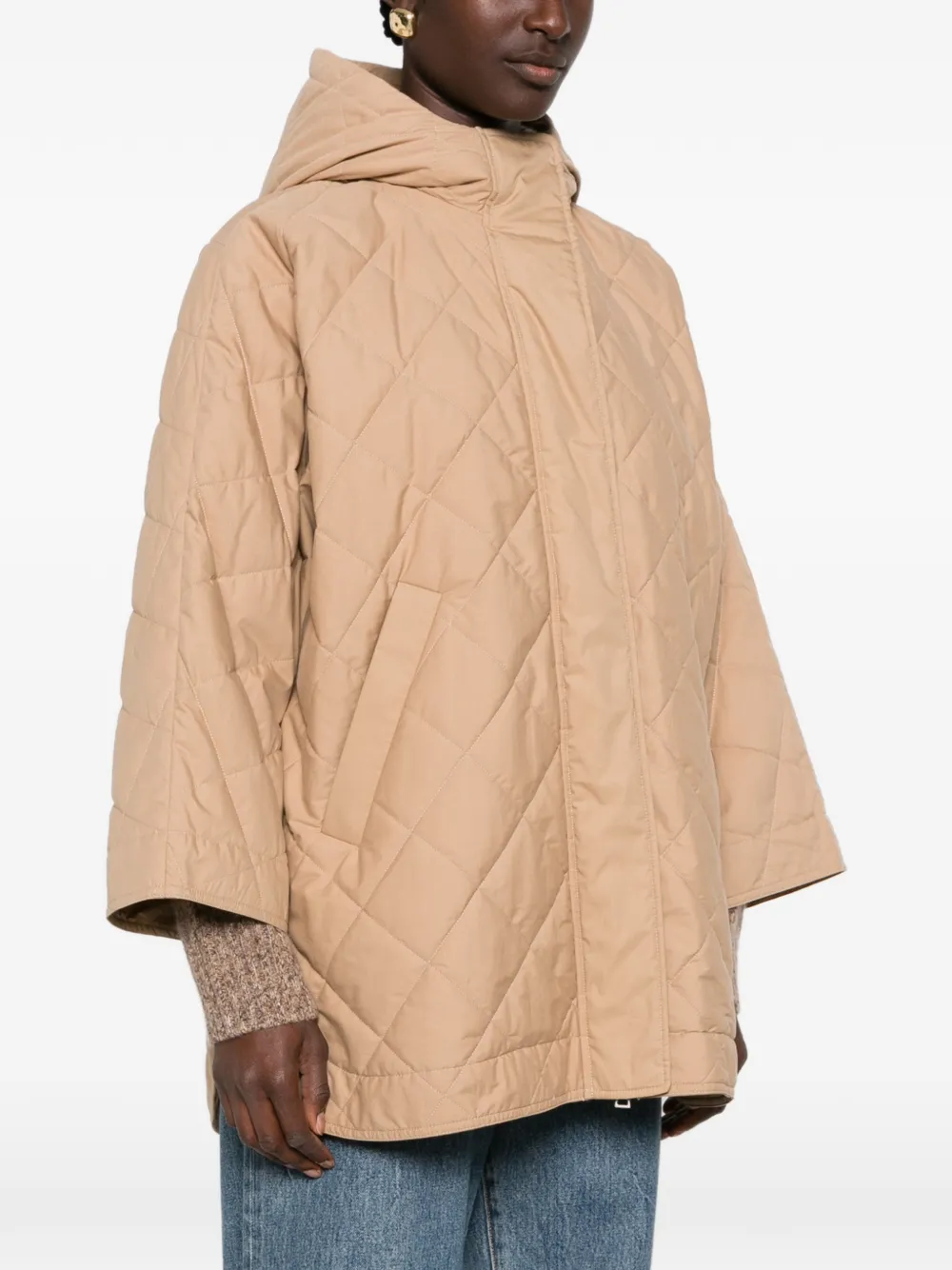 Moncler Cape met capuchon Beige