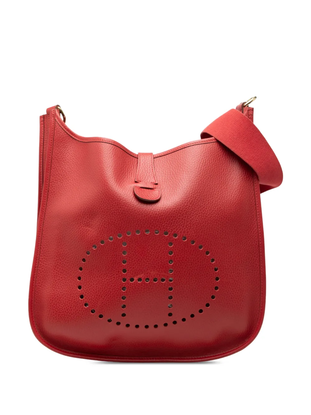 Hermès Pre-Owned 1996 Clemence Evelyne I GM Umhängetasche - Rot