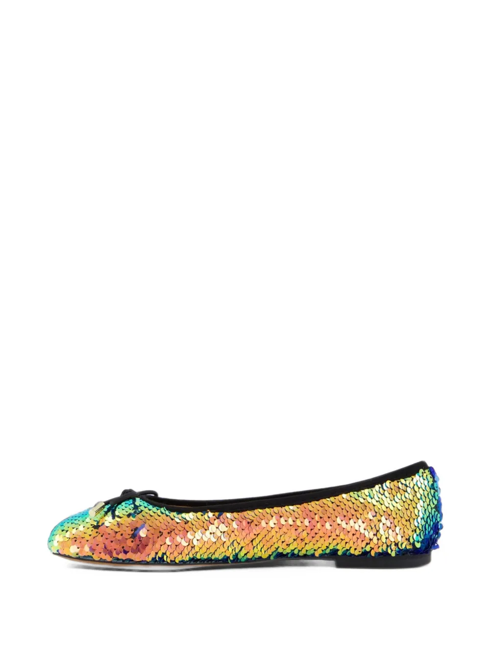 INUOVO sequin-embellished ballet flats - Oro