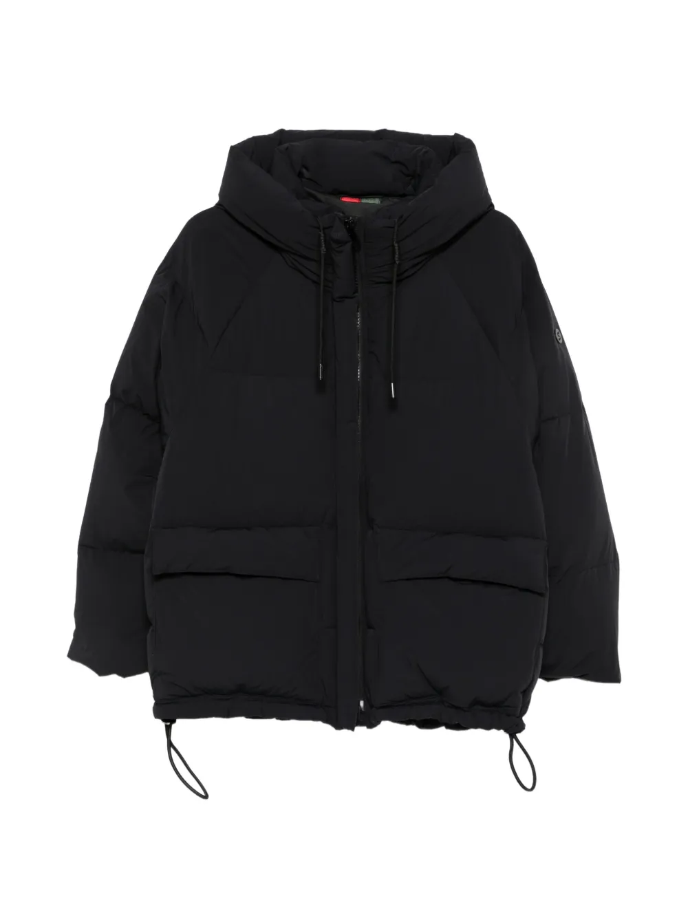 SEA WING hooded padded jacket - Black