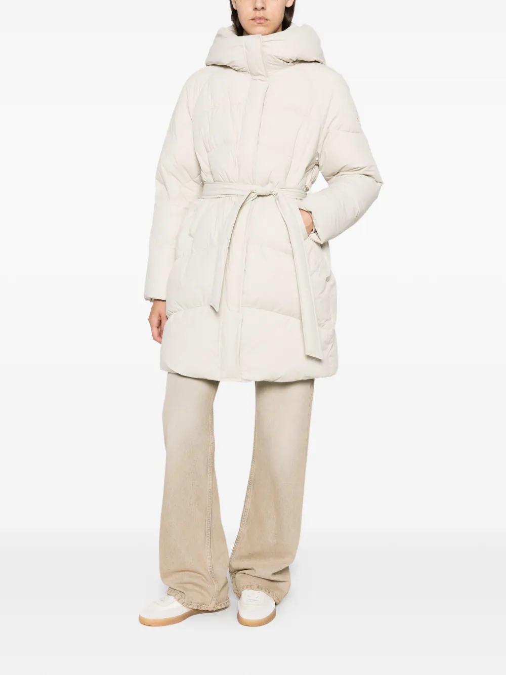 SEA WING Donsjas met capuchon Beige