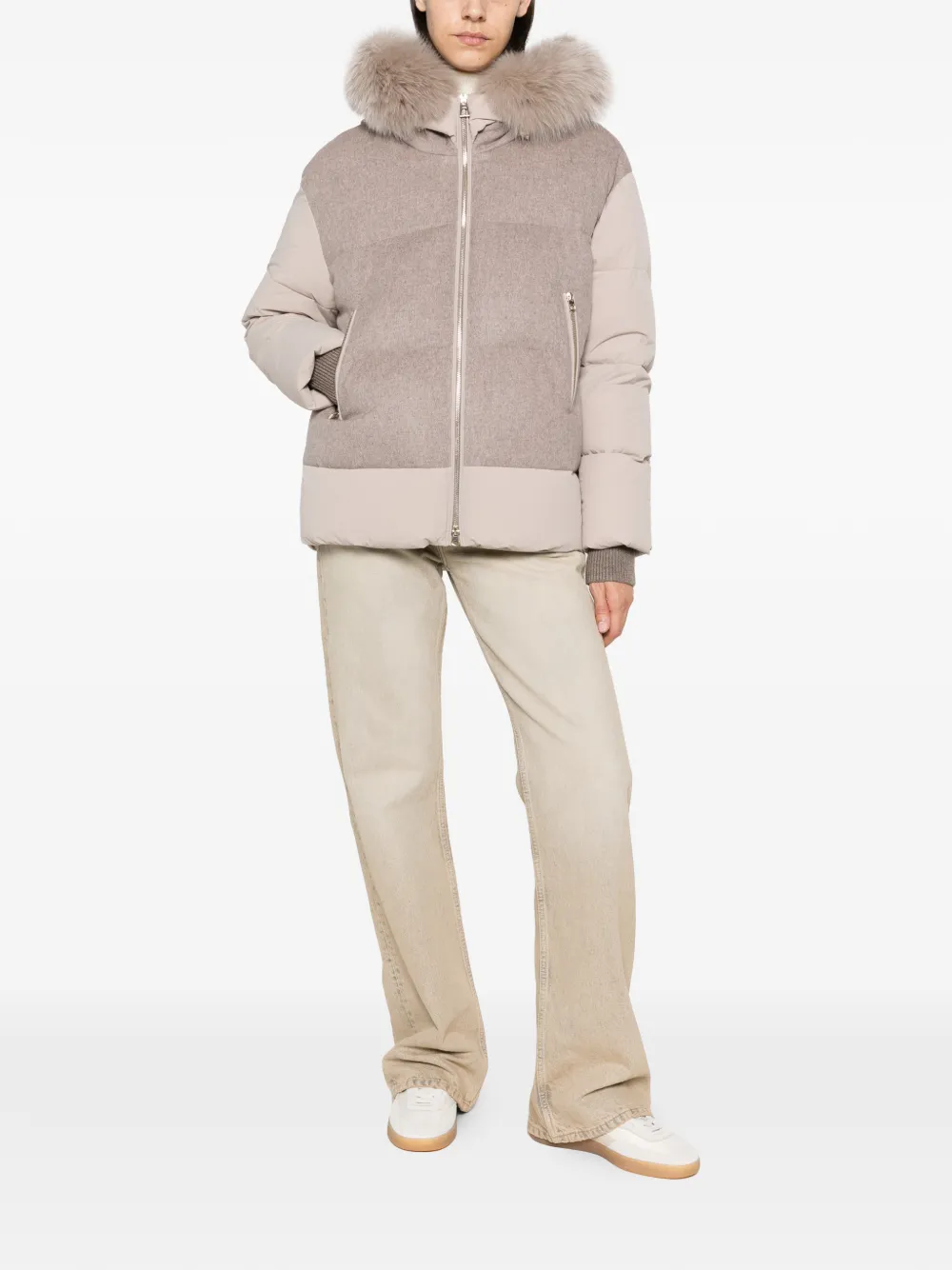 SEA WING Jack met imitatiebont Beige
