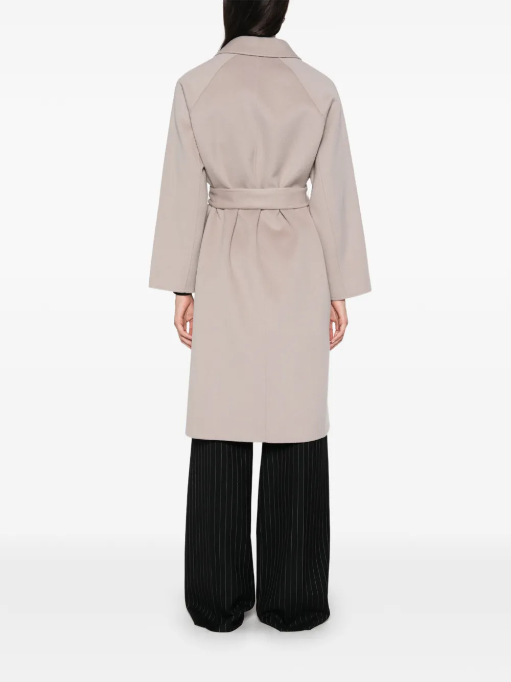 SEA WING Jas met knoopmanchetten en ceintuur Beige