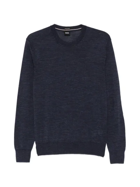 BOSS crew-neck virgin wool sweater