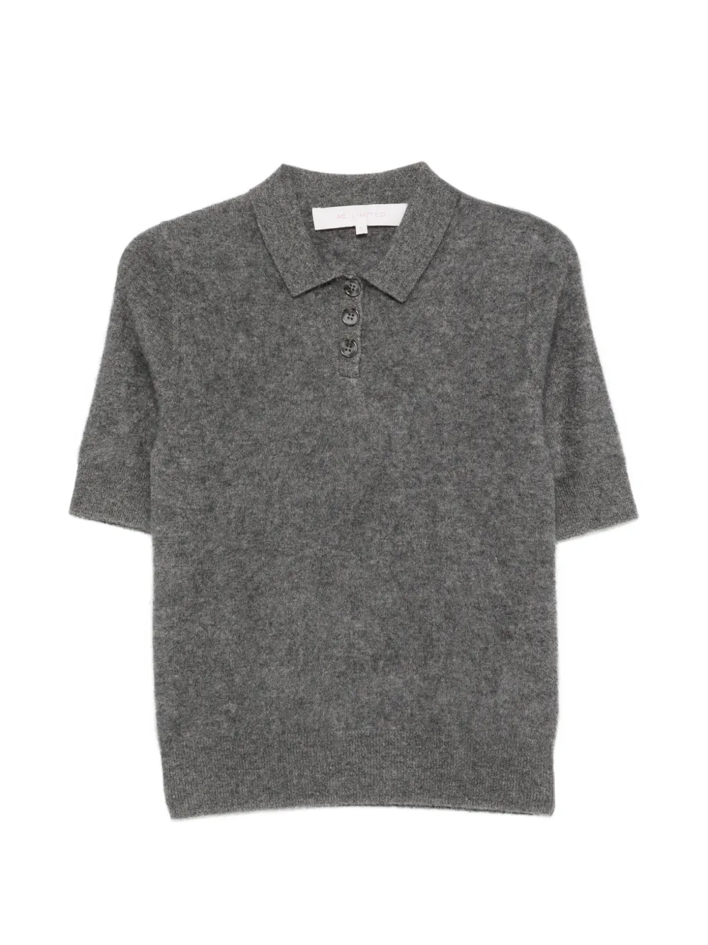 absolut cashmere Margot short-sleeve polo top - Grigio