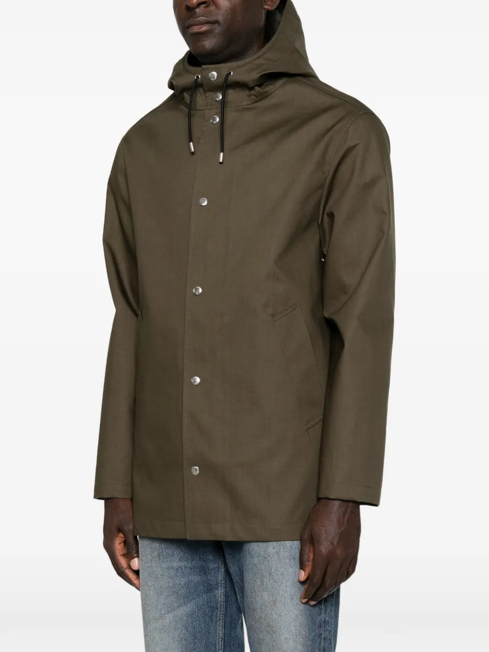 FENDI Parka met logoprint Groen