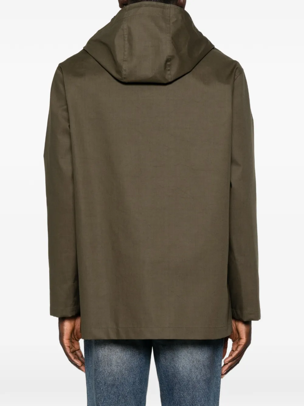 FENDI Parka met logoprint Groen