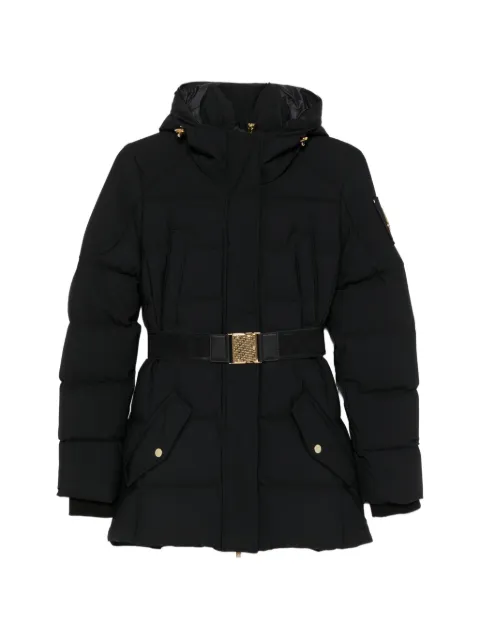 Moose Knuckles belted hooded jacket