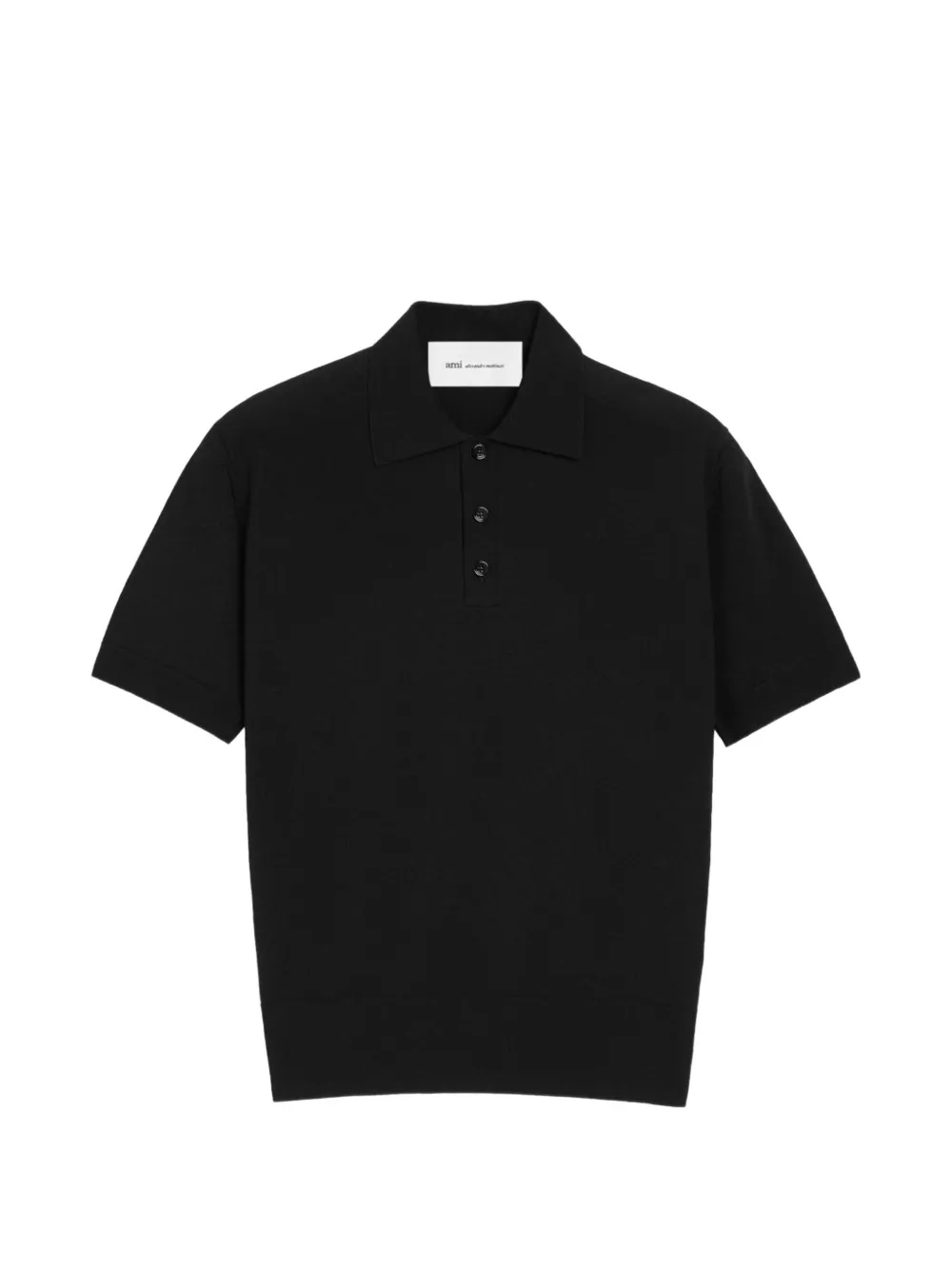 AMI Paris knit short-sleeve polo shirt