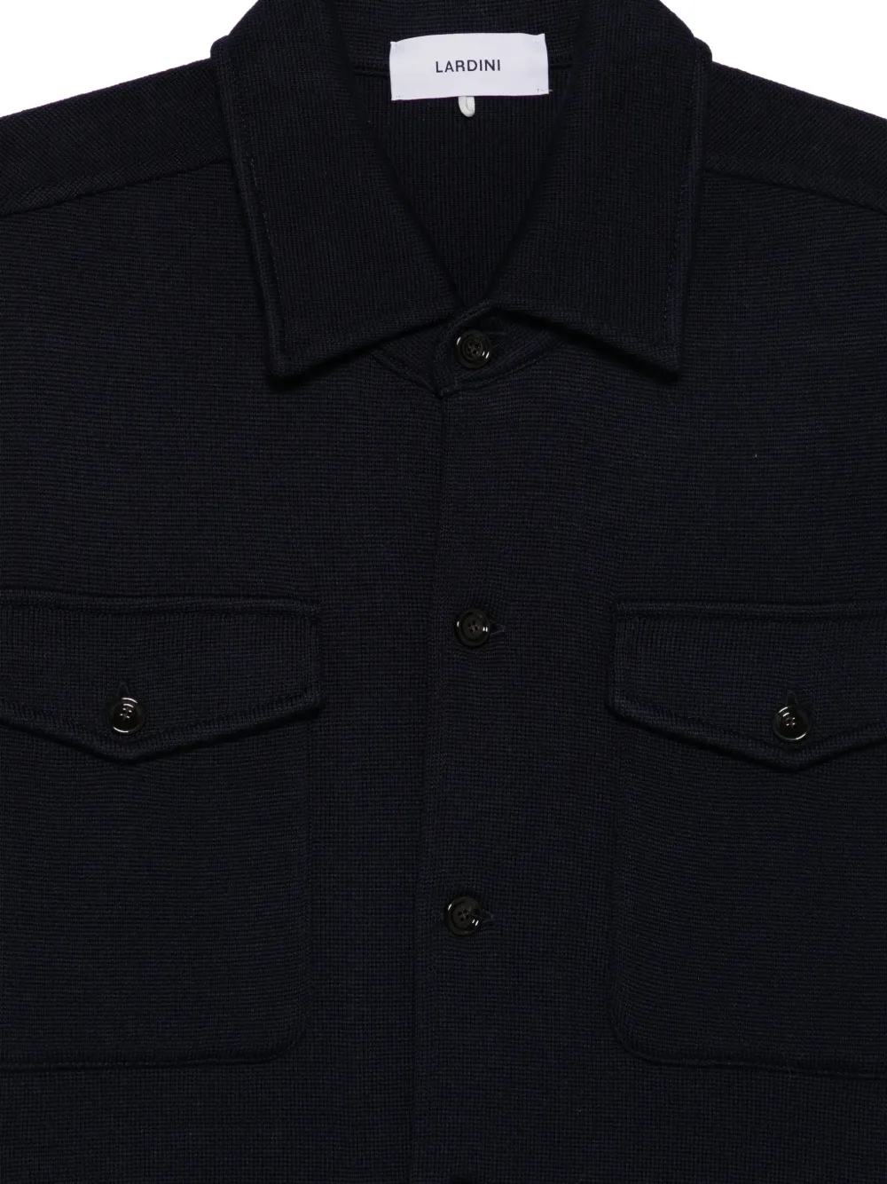 Lardini Button-up vest Blauw