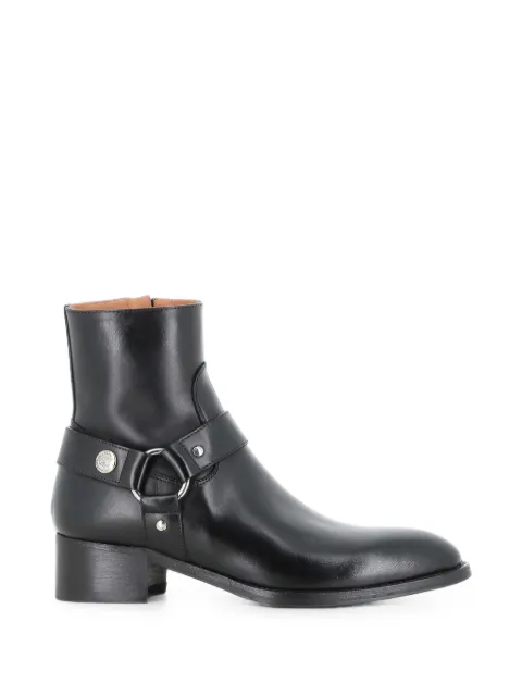 Alberto Fasciani harness leather ankle boots