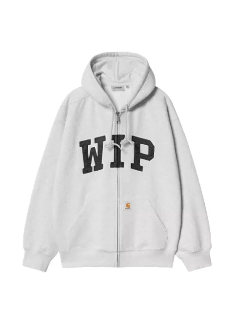 Carhartt WIP hættetrøje med logo og lynlås