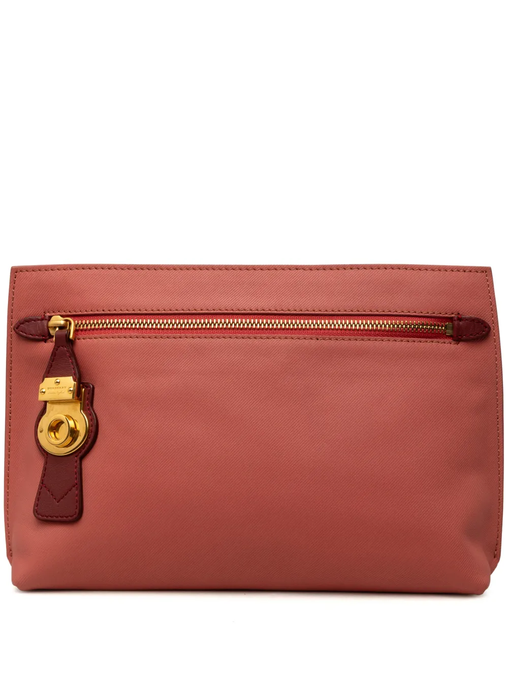 Burberry Pre-Owned pochette Pendleton en cuir bicolore (2000-2017) - Rose Burberry Pre-Owned pochette Pendleton en cuir bicolore (2000-2017) - Rose