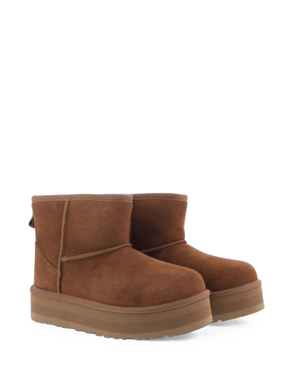 UGG Kids Classic Mini platform boots - Marron