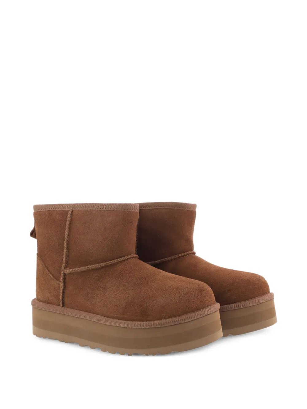 UGG Kids Classic Mini platform boots - Marrone