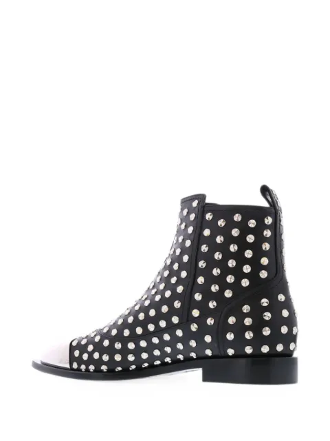 Alexander McQueen studded metal-toe boots
