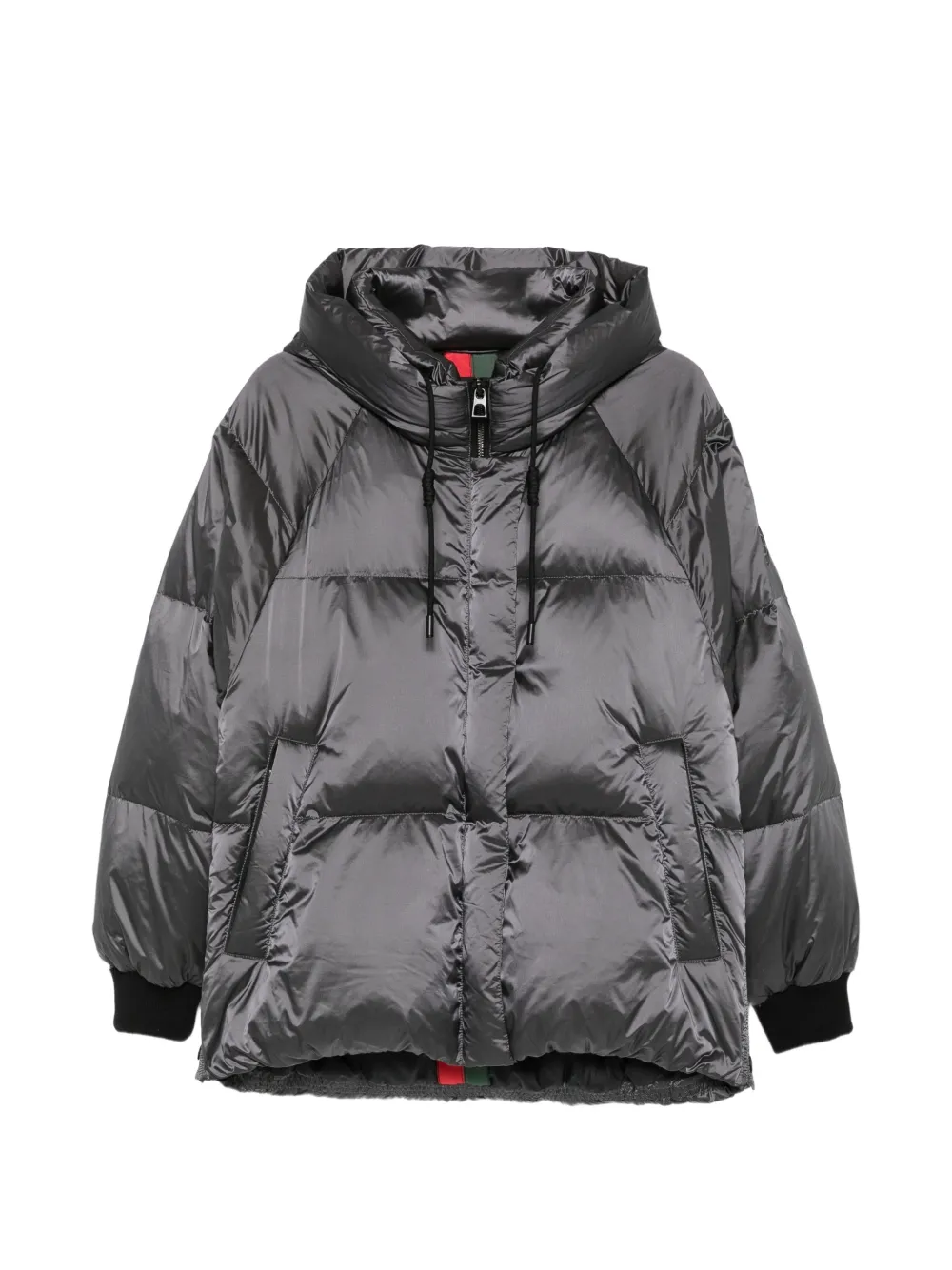 SEA WING quilted hooded jacket - Grey
