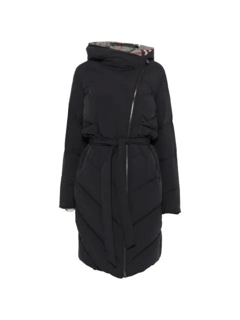 SEA WING quilted belted coat