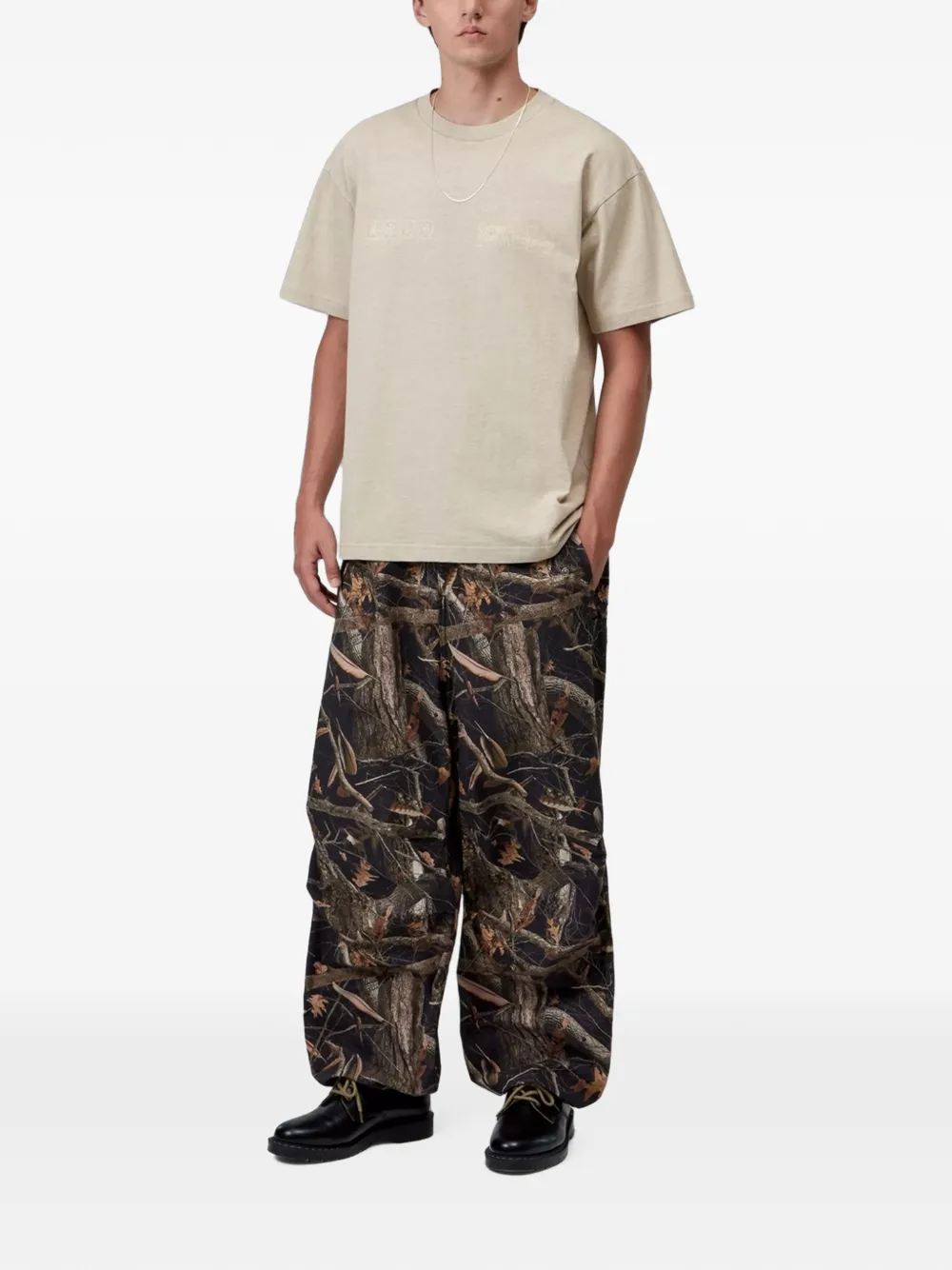 Carhartt WIP Boxed T-shirt met grafische print Beige