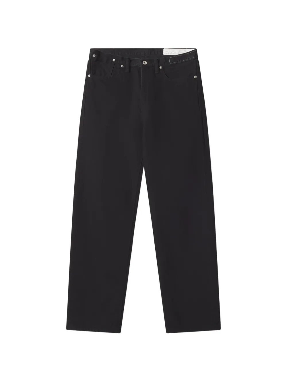 Maison Kitsuné fox-patch straight-leg jeans - Nero