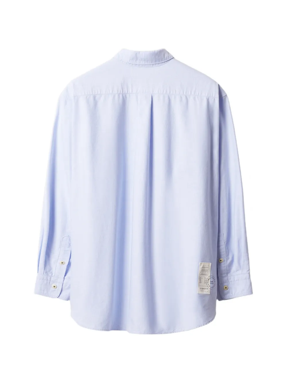 Maison Kitsuné Fox overhemd met opgestikte zak Blauw