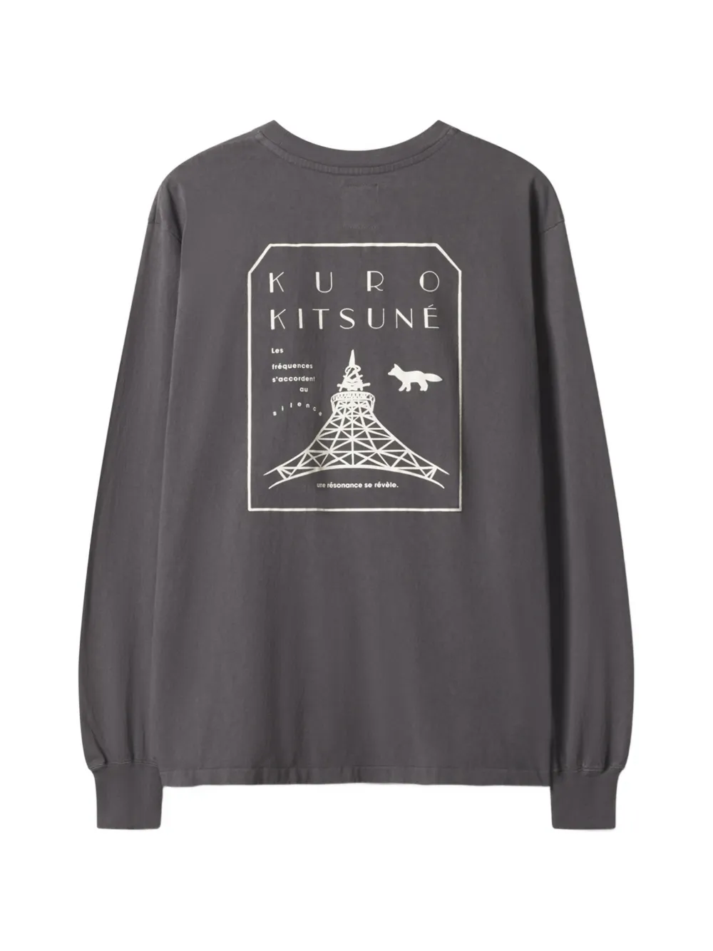 Maison Kitsuné T-shirt met logoprint Grijs
