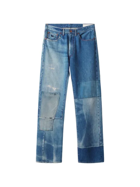 Maison Kitsuné cotton straight-leg jeans