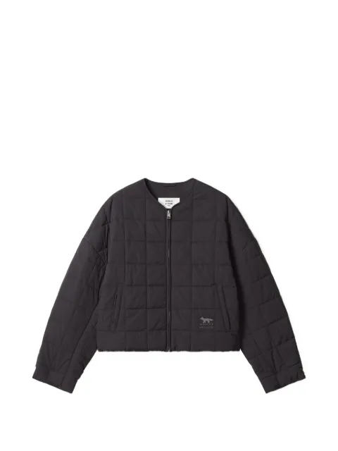 Maison Kitsuné Gesteppte Jacke mit Logo-Print