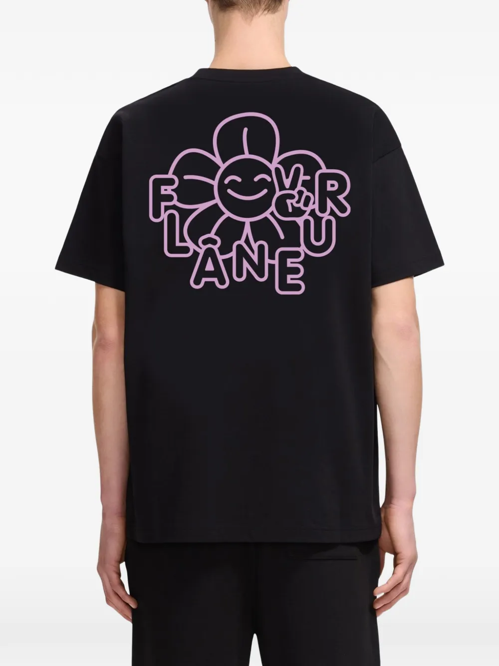 FLÂNEUR T-shirt met print Zwart