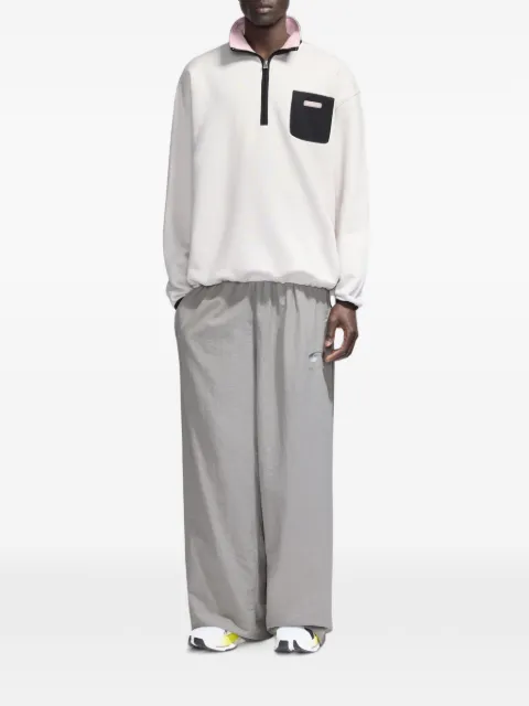 FLÂNEUR Badge half-zip sweatshirt