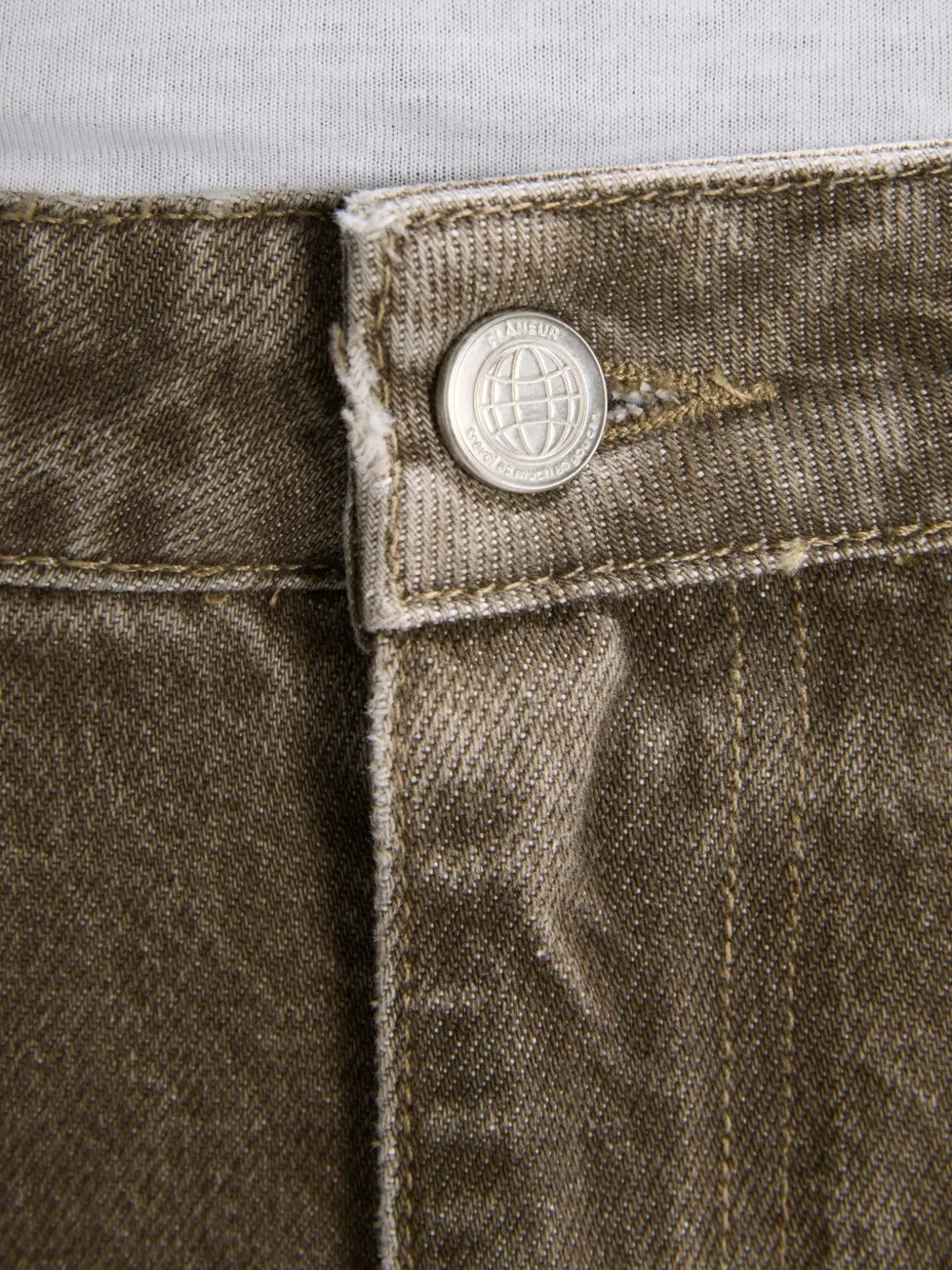 FLÂNEUR Ruimvallende jeans met vervaagd effect Grijs